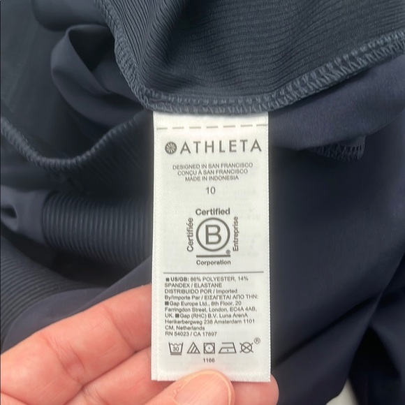 Athleta Navy Brooklyn Pants Size 10 Women's - Picture 13 of 13